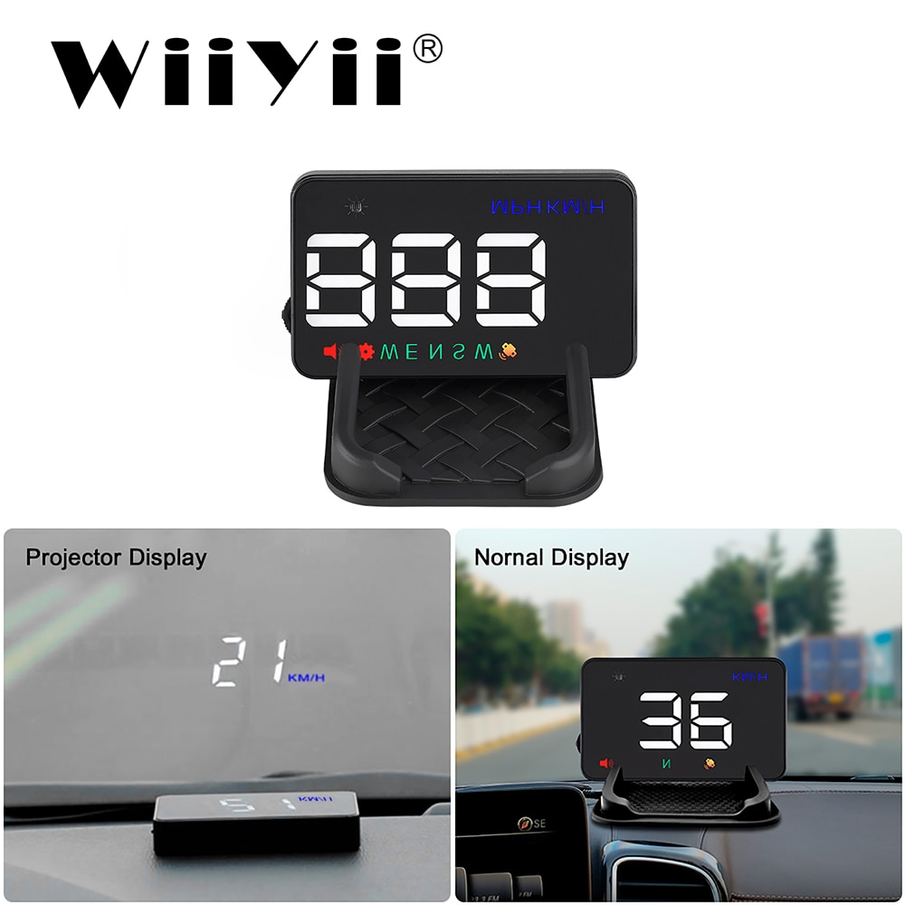 WiiYii A5 HUD  ֽ GPS ӵ, ڵ HUD  ÷, KM/h MPH, ڵ   ڵ ׼